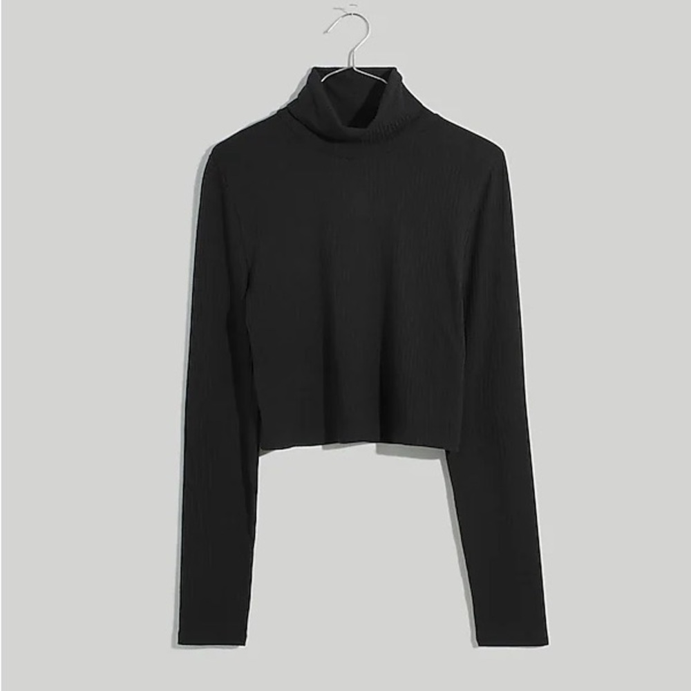 Madewell Ribbed Supercrop Turtleneck Top